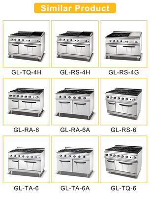 Gasrestaurant kookapparatuur GL-RO Met gasverbruik LPG/NG 1,78/2,6Kg/h