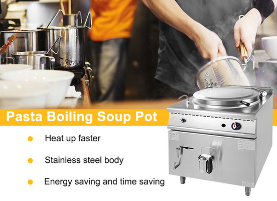 800×900×850 70 Gas Restaurant Kookapparatuur Voor snelle service Restaurants Gas Indirecte jas Kookpan