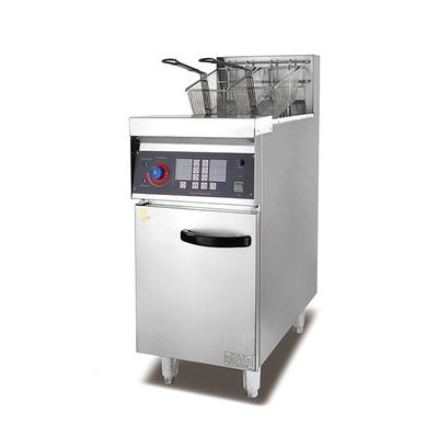 Elektrische voedselproductielijnapparatuur Stand 1-tanks Fryer met stroombron