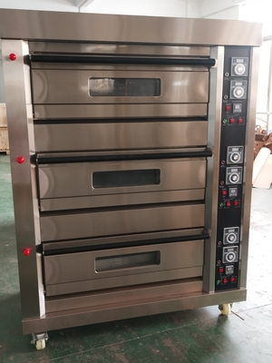 Commerciële gasdekoven voor het bakken van restaurantcapaciteit Model NBO-G306