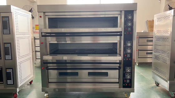 Gas aangedreven 9-trey commerciële gas dekoven voor keuken koken