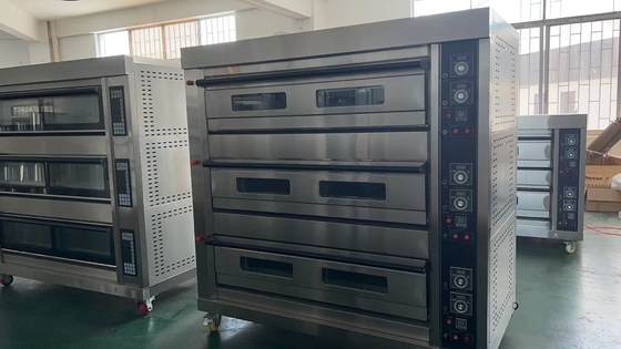 Capaciteit 9-bak gas aangedreven commerciële kookapparatuur / kookapparatuur 0.3KW Met 220V spanning