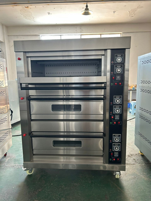 Gas aangedreven NBO-G306 3 dek 6 diensten Oven voor het bakken van brood, eieren en meer