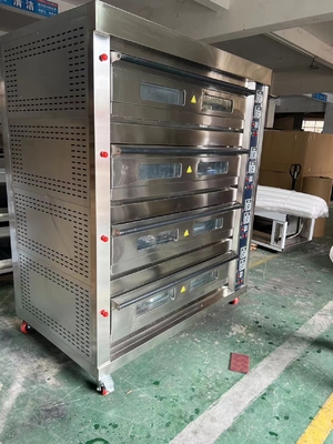 Gasdekoven 16-bak capaciteit voor bakkerij koken 485g netto gewicht 220V stroombron