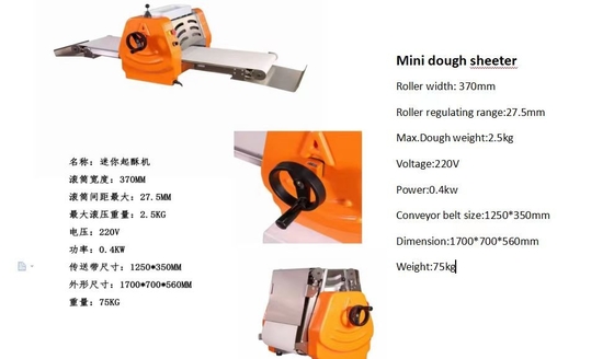 Heavy Duty Restaurant Deeg Plaat Met 370mm Roller En 80kg Gewichtscapaciteit