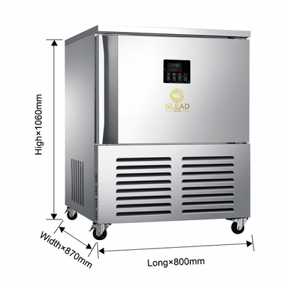 Krachtige 900W commerciële kookapparatuur 3-bak luchtkoeler voor diepvrieskoeling -18.C