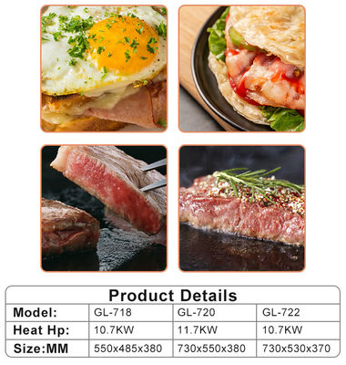 Gasgrill Kookapparatuur Met 2800Pa Druk Grote grillplaat 11,7kw Vermogen