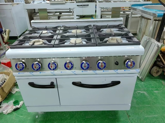 Gasbereik GH-987A met 4-brander gasoven voor zwaar restaurant koken