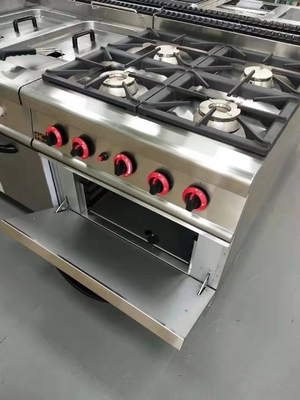 GH-987A Gas range met 4-brander en gasoven 20.8Kw krachtige kookapparatuur