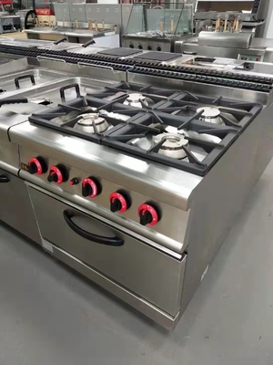GH-987A Gas range met 4-brander en gasoven 20.8Kw krachtige kookapparatuur