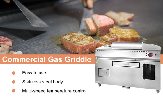 Commerciële gas Japanse keuken teppanyaki kookapparatuur