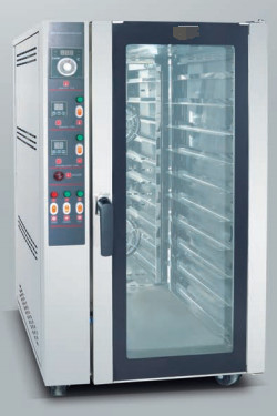 12KW Computer Elektrische Warmlucht Convectieoven Met Sproei 10p Trays Superieure bakresultaten