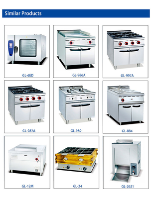 Draagbare gas kwartel ei grill koker voor buiten keuken LPG / 2800Pa 7,3 kg bruto gewicht