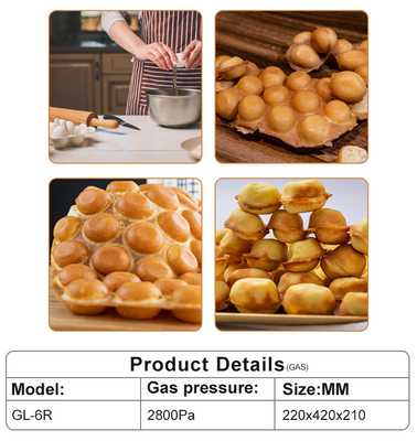 2800Pa gaspelletgrill voor keuken en koken lichtgewicht ontwerp LPG-compatibel