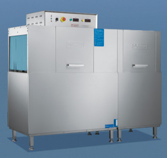 Veiligheid Vlucht Type vaatwasser Roestvrij staal SS304 6.7KW Automatische transportband Stop Hotelapparatuur