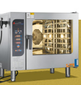 32.8KW Elektrische 20x1/1GN Combi Oven 400-600 maaltijden capaciteit Commerciële bakapparatuur