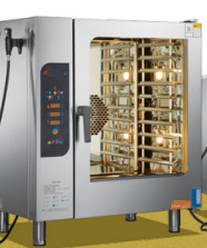Commerciële bakapparatuur Combioven A 380V Elektriciteitsverwarming Voor maaltijden met een capaciteit van 20x1/1GN
