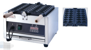 Elektrische visvormige wafels met instelbare temperatuurregels voor perfecte knapperigheid