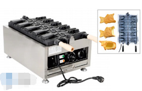 Commerciële bakapparatuur 1.6KW Elektrische wafelaar voor visvormige wafels 220-240V/50-60HZ