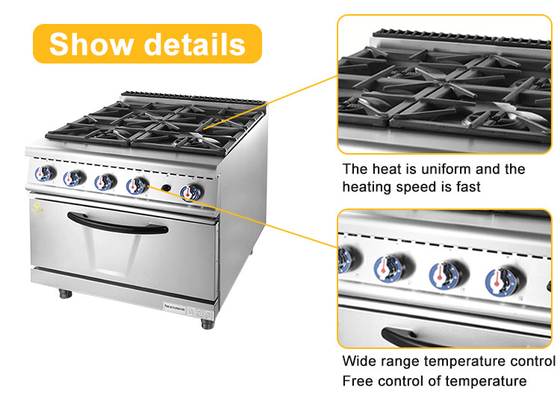 800*708* 850 100 Commerciële kookapparatuur met temperatuurregeling 120°C tot 330°C