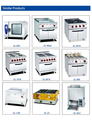Krachtige commerciële hotelapparatuur brandt 4 stuks met temperatuurregeling 120 ̊330 C.