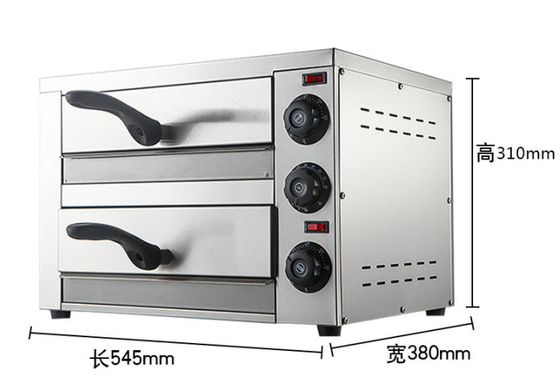 Roestvrij staal pizzaoven bakstation met 220V-240V warmtecontrole voor perfecte pizza maken