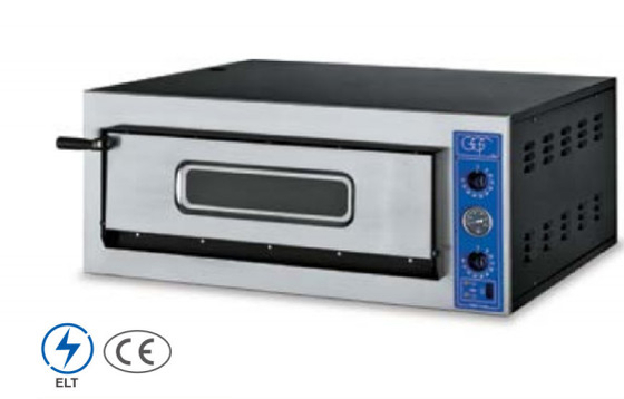 Zilveren roestvrij staal 220V-240V Keuken pizzaoven met 50-300°C temperatuurregeling