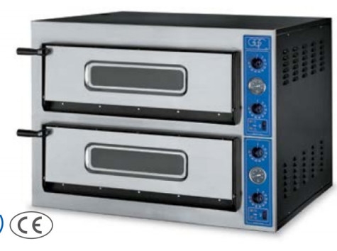 Zilveren roestvrij staal 220V-240V Keuken pizzaoven met 50-300°C temperatuurregeling