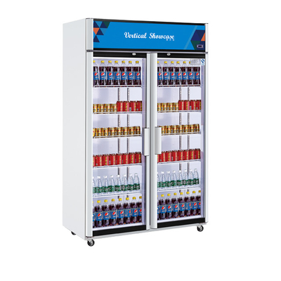 Commerciële roestvrijstalen koeler voor drankvertoning 210L Koelvolume 220-240v Spanning 0-10 Temperatuur
