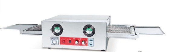 220-240V zilveren pizzaoven met mechanisch besturingspaneel voor het koken in restaurants