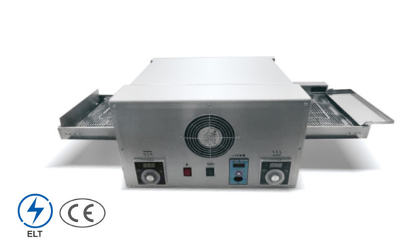 220-240V zilveren pizzaoven met mechanisch besturingspaneel voor het koken in restaurants