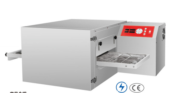 220-240V zilveren pizzaoven met mechanisch besturingspaneel voor het koken in restaurants