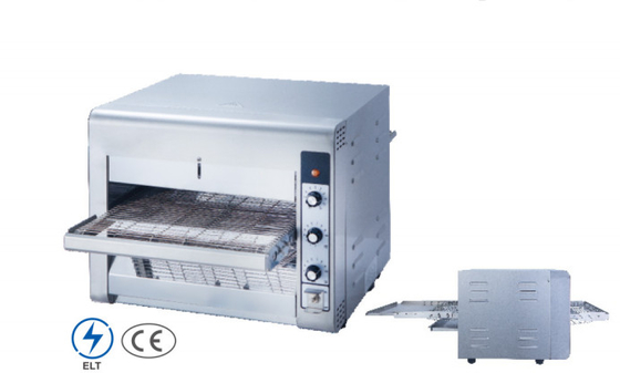 220-240V zilveren pizzaoven met mechanisch besturingspaneel voor het koken in restaurants