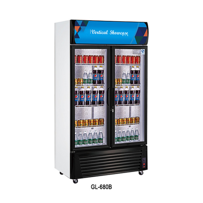 Roestvrij staal 0~10 Temperatuur Drank Display Koeler 1300L Volume 220-240V Spanning