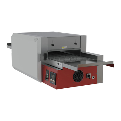 Roestvrij staal transportband pizzaoven Mechanische bedieningspaneel 50-400°C Temperatuur voor het bakken van pizza