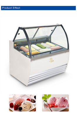 Thomas Gelato IJsscherm Showcase Omgekeerde cyclus Ontdooiing koelapparaat 220-240V/1PH/50HZ