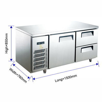 220-240v 50hz Elektrisch roestvrij staal Koelopslag Restaurantapparatuur