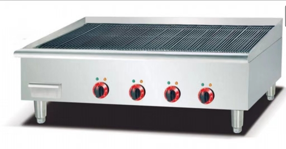 220V-240V ijzeren lava rots grill met zilver en wit digitaal bedieningspaneel
