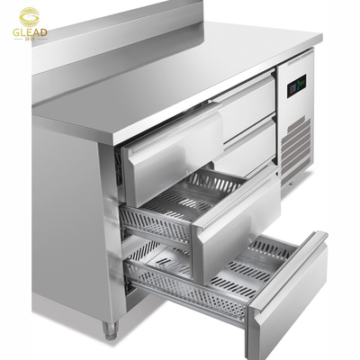Heavy Duty 220V Industrial Refrigeration Workbench Freezer 240V 1PH Full Copper Tube Condenser 50KG NW