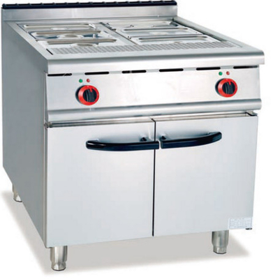 Dubbelspannings zilveren elektrische restaurantsoep warmer display unit met temperatuurregeling
