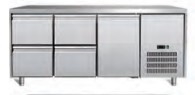 3 deuren Werktafel Koelmachine Koelmachine Temperatuur 2-8C Industriële koelopslagoplossing