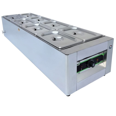 Elektrische soepverwarmingsapparatuur Roestvrij staal soeppotverwarmer voor restaurants Temperatuurbereik 0°C-100°C.