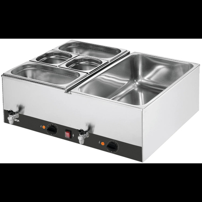 Elektrische kookapparatuur van roestvrij staal Zilver 220-240v 50hz Temperatuurcontrole.