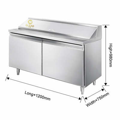 Veilig stabiel 390W industriële modulaire koelinstallatie 270L Plug in voor pizzakastjes/saladekastjes