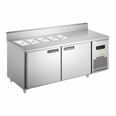 410L Industriële koelapparaat Temperatuur 5-18C/0-5C Efficiëntie 390W Power Unit Pizza kast/saladekast