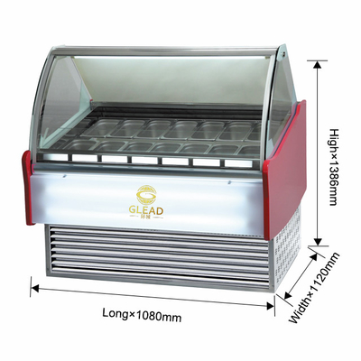 Commerciële ijskast Koelinstallatie 220-240V 2N-50HZ 1/4*6PAN PCS Luchtkoeling 2200W Kracht