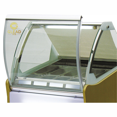 Commerciële ijskast Koelinstallatie 220-240V 2N-50HZ 1/4*6PAN PCS Luchtkoeling 2200W Kracht