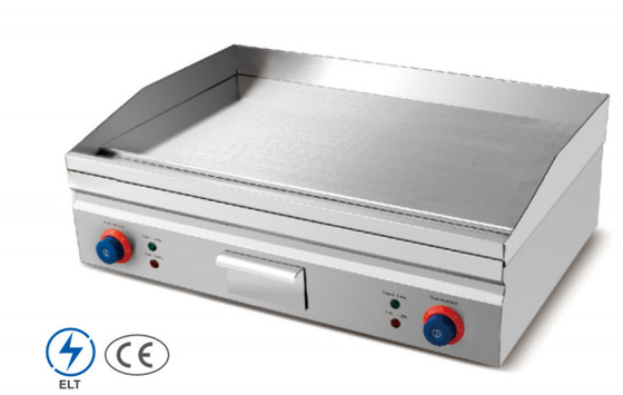 Elektrische roestvrijstalen grill voor het koken in restaurants Temperatuurbereik 0 °C tot 100 °C