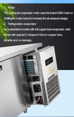 Luchtgekoelde koelinrichting voor nauwkeurige temperatuurregeling - Ss304 Double Glass Door Refrigerator