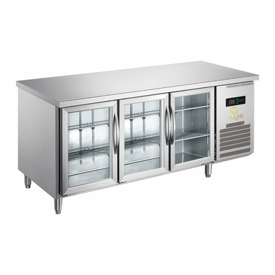 Luchtgekoelde koelinrichting voor nauwkeurige temperatuurregeling - Ss304 Double Glass Door Refrigerator